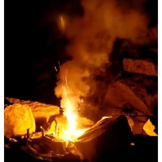 Gelbe Bengalflamme