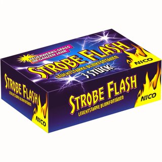 Strobe Flash Silber-Fontne 3er